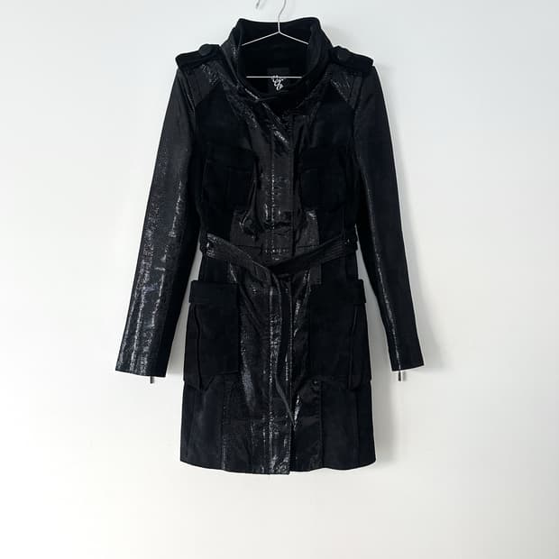 VERO MODA Crack hunter leather jacket