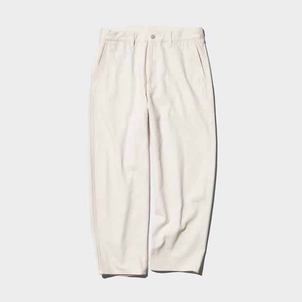 [유니클로] 와이드테이퍼드진(컬러: 30 NATURAL)