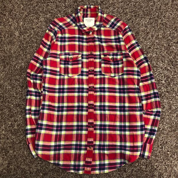 아베크롬비 체크 셔츠