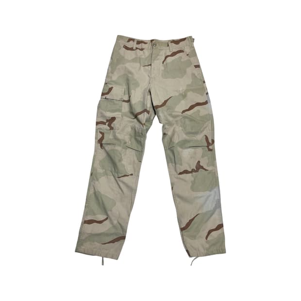 Vintage American Camo Cargo Pants_Beige