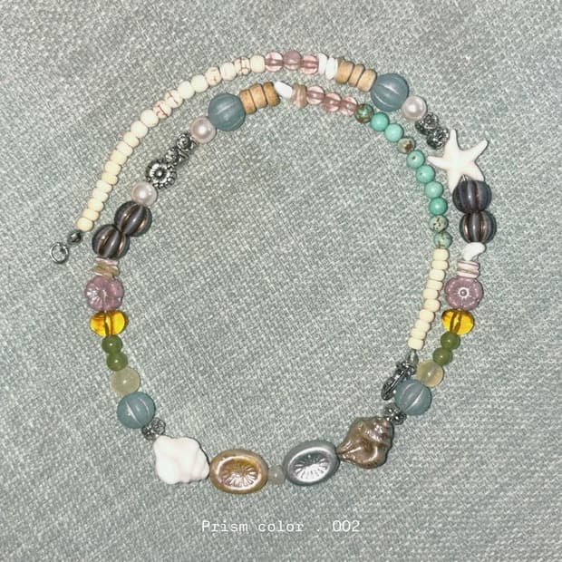 Prism color . 002 | 비즈 목걸이