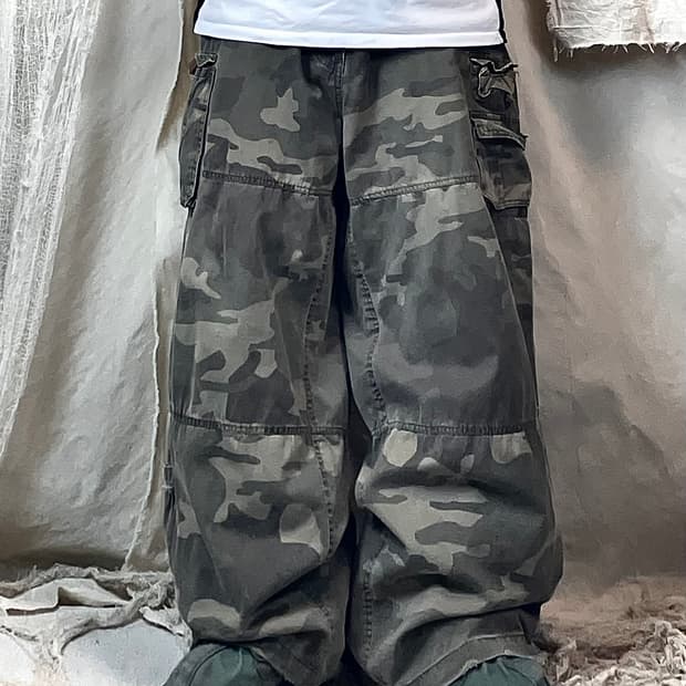 밀리터리 멀티포켓 디스트로이드카고pt