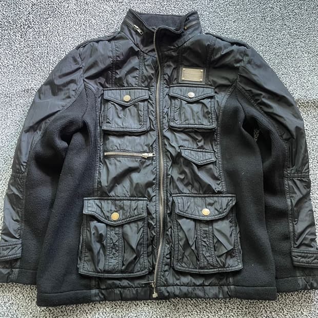 07‘AW 돌체 앤 가바나 멀티지퍼 램스킨 자켓