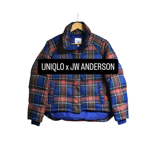 유니클로 JW 앤더슨 일본 발매 체크 자켓