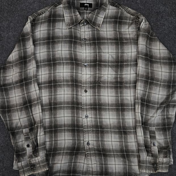 스투시 라지 프린티드 플레이드 매튜 셔츠(급처)