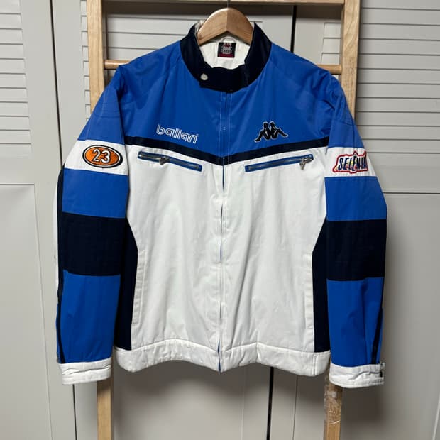 카파 흰파 빅로고 올드스쿨 레이싱 자켓