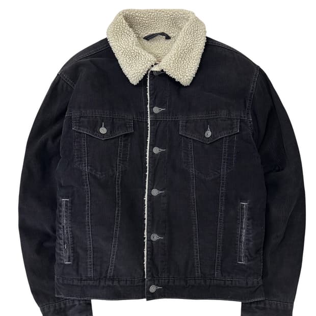 00년대 리바이스 코듀로이 골덴 쉐르파 자켓 블랙 (M~XL)