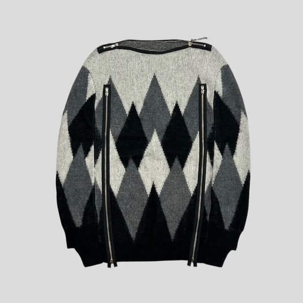 THE SOLOIST 21aw boat neck argyle cape