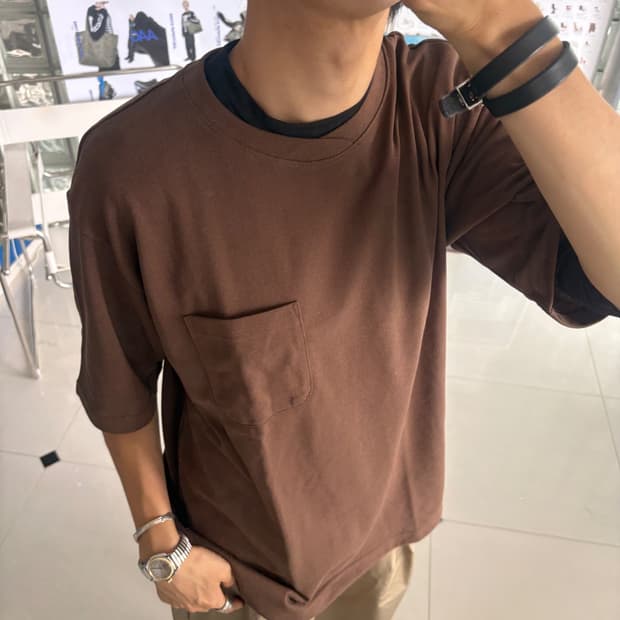 dry kanoko cross neck tee 카노코 크로스 넥 티
