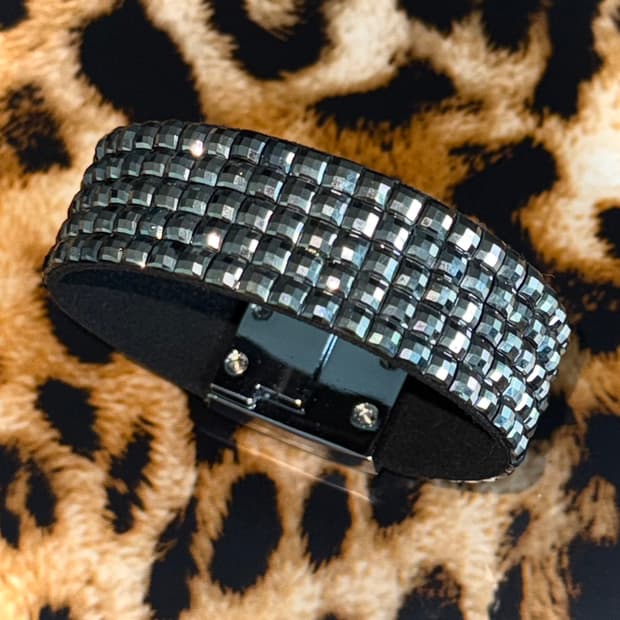 갸루 펑크 emo 스터드 큐빅 뱅글 팔찌