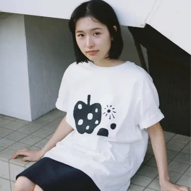 오헤시오 애플 도트 반팔티