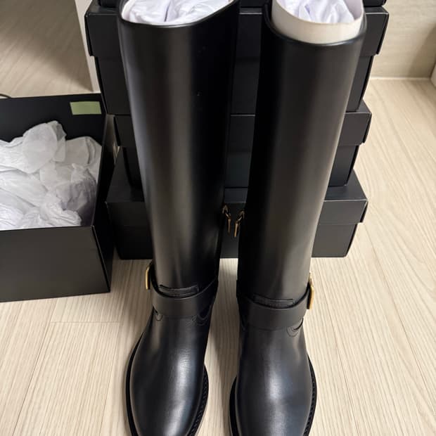 coach 코치 메들린 블랙 롱부츠 새상품