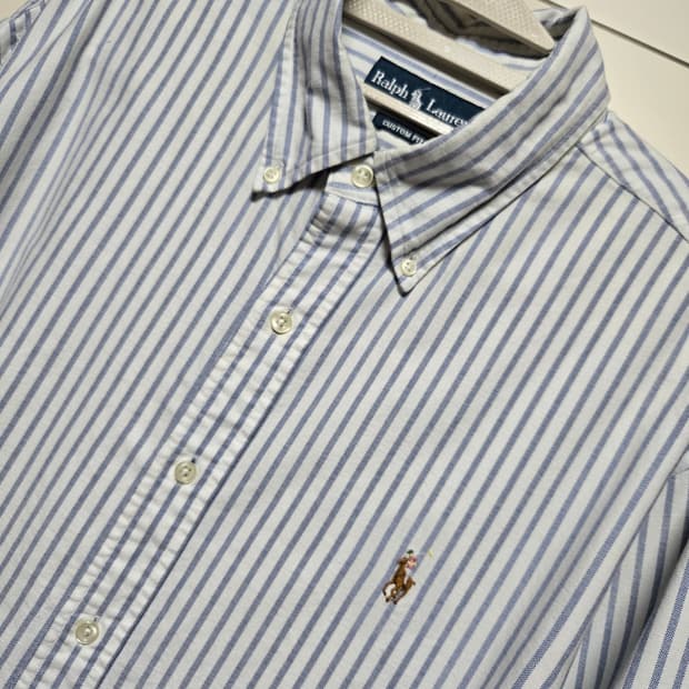 폴로 랄프로렌 정품 스트라이프 옥스포드 셔츠