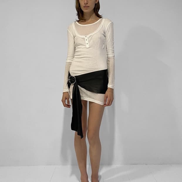 [XS,S]기마구아스 Gemma 레이어드 드레스/화이트