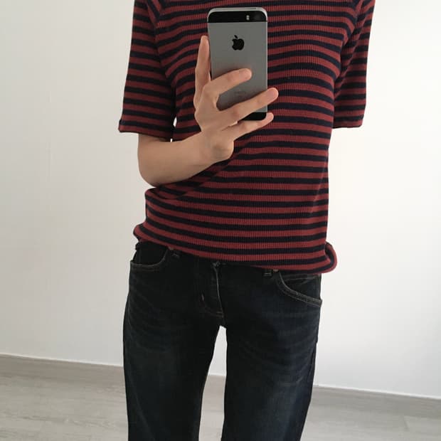 waffle stripe tee