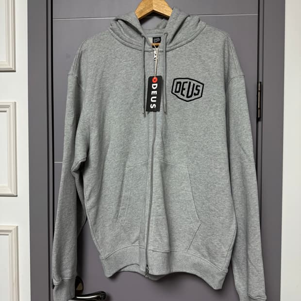데우스 엑스 마키나 서울 후드 집업 XL 그레이