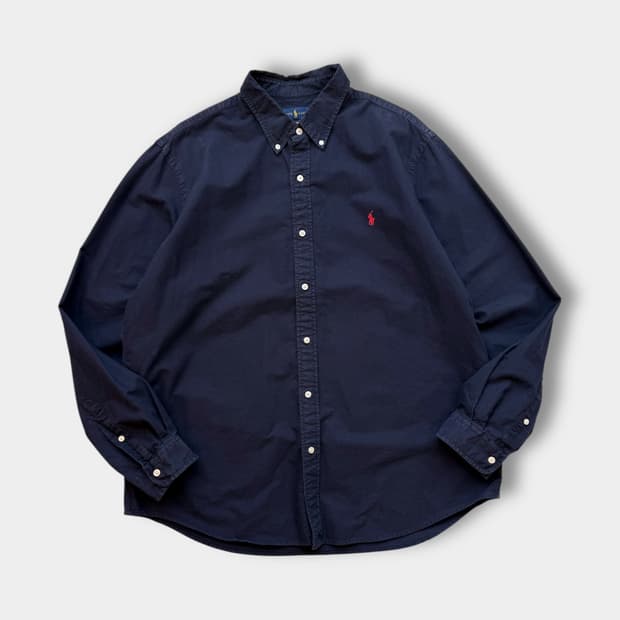 폴로 랄프로렌 오버사이즈 신형 가먼트 다잉 딥네이비 셔츠  Price :