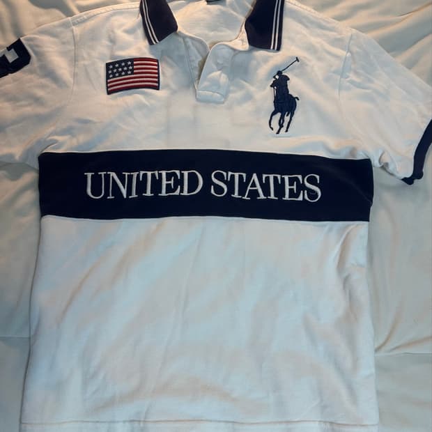정품 폴로랄프로렌 빅포니 성조기🇺🇸 치프키프 반팔 화이트 카리티