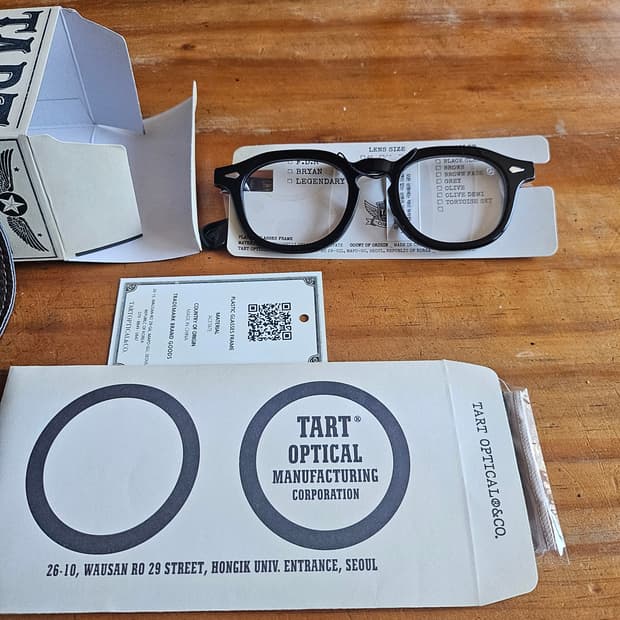 새제품 타르트옵티컬 50사이즈 안경  arh 아넬형안경테