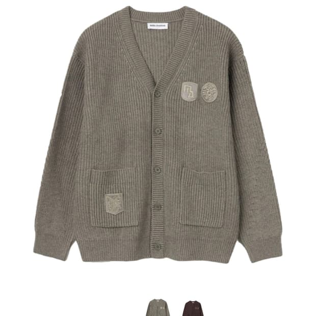 밀로 아카이브 니트 브이넥 가디건 남자110