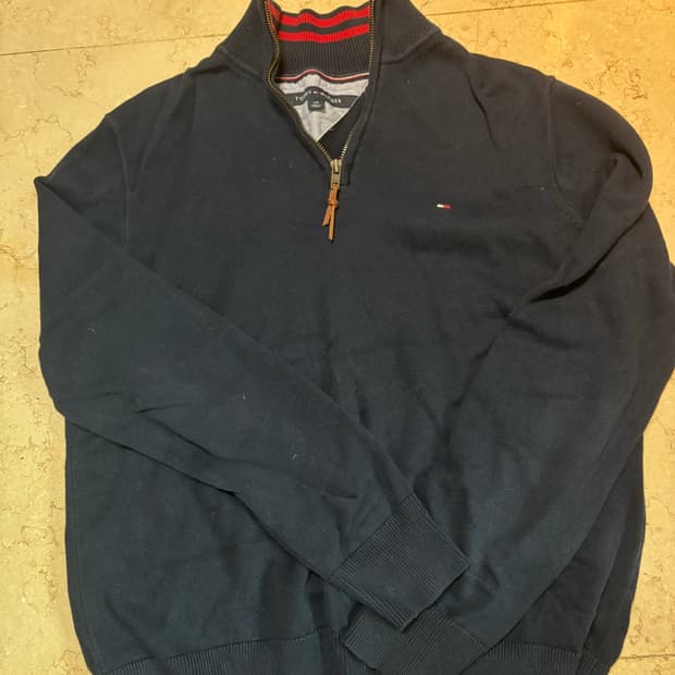 🖤 TOMMY HILFIGER 하프집업 니트 🖤