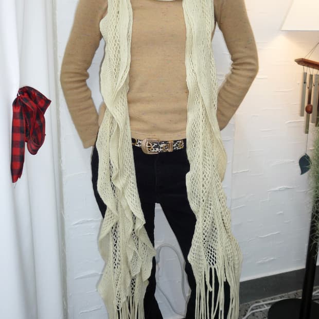 antique cream muffler