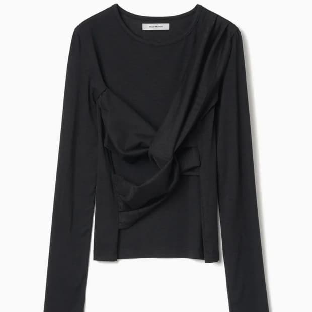 MILLO WOMEN Mesh twist T-shirt