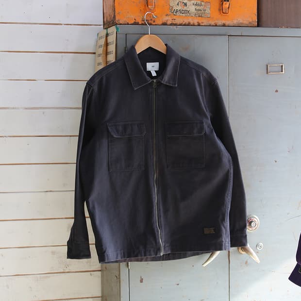 (착용컷) H&M 워크 집업 자켓 (남성용 100)