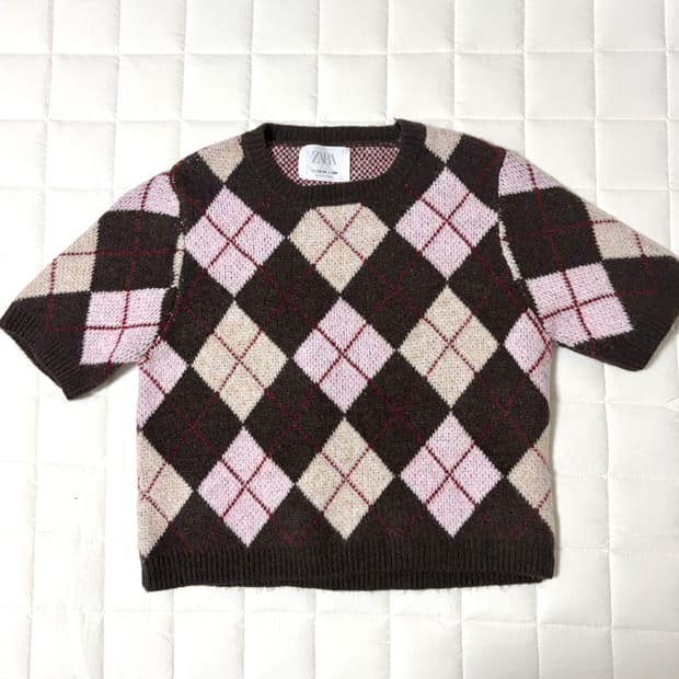 자라 베리초코 반팔 니트