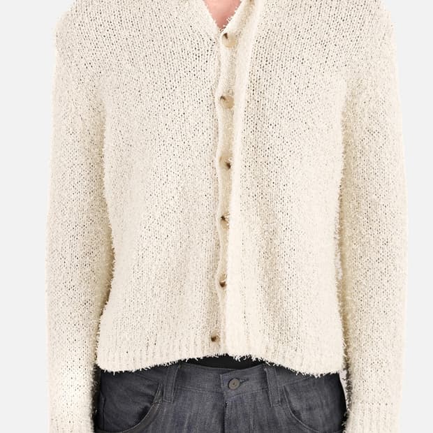 Sachraga 프린지 니트 헤비웨이트 가디건/비니