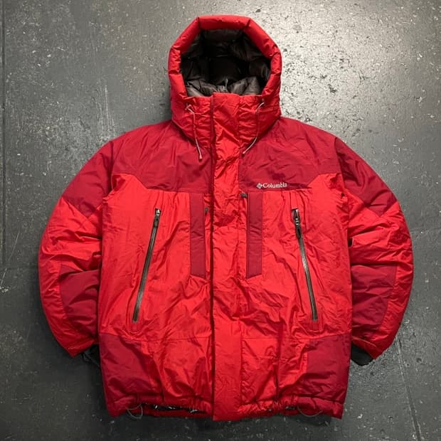 100 콜럼비아 옴니히트 헝가리 구스다운 패딩