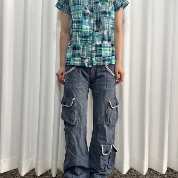 ira hiti denim cargo pants