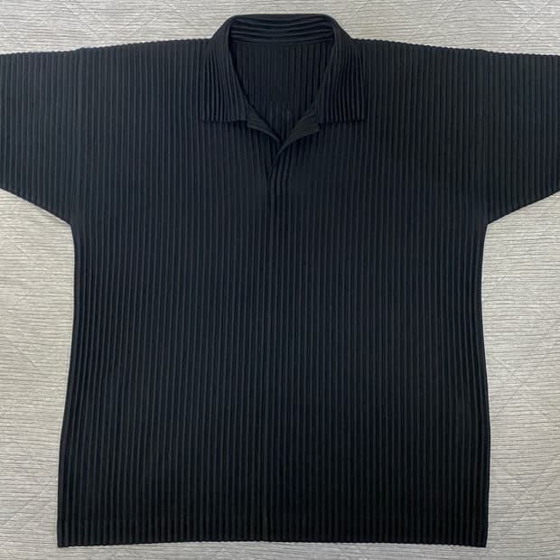 옴므플리세 베이직 반팔 폴로 카라티 블랙 3