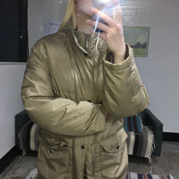 투티/0344 BRITISH HORSE RIDING 레이어드 패딩 빈티지