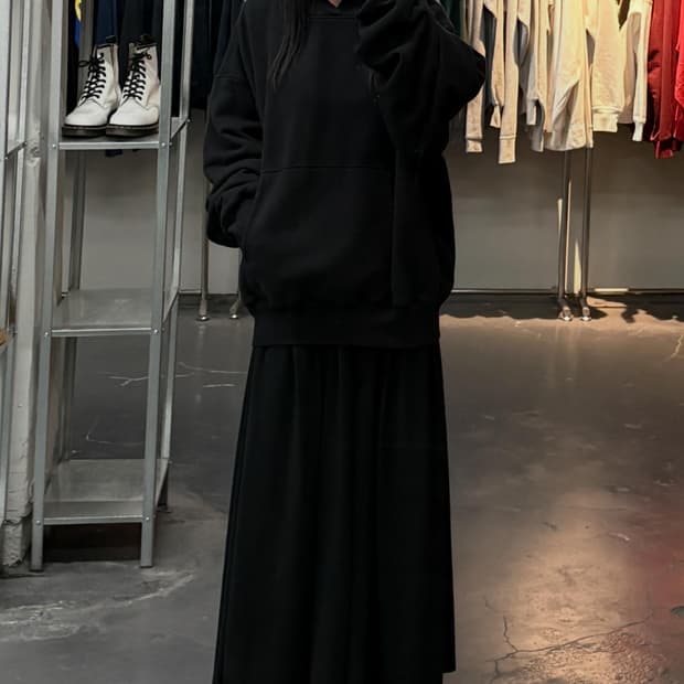 이지 갭 퍼펙트후디 블랙 A3798