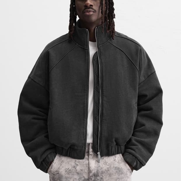 (XL) 자라 워싱 지퍼 재킷