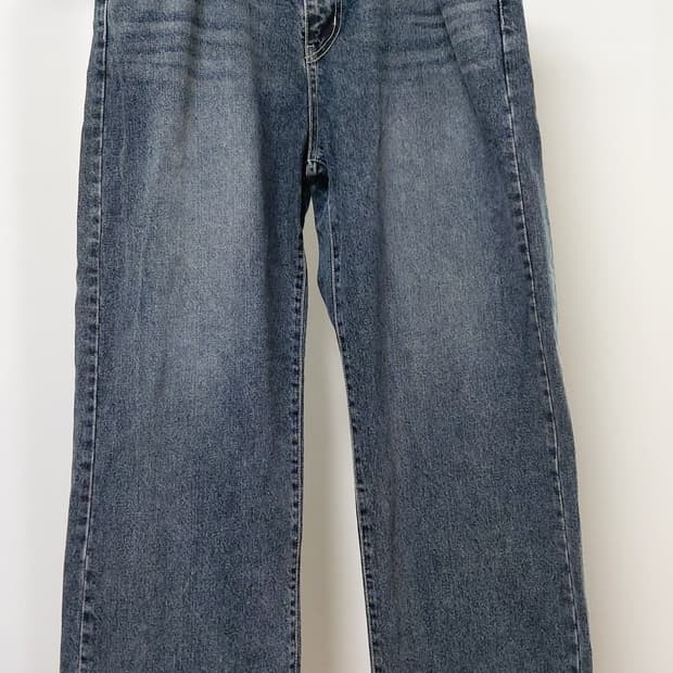 SALT 남성 연청 와이드 데님 팬츠(L)