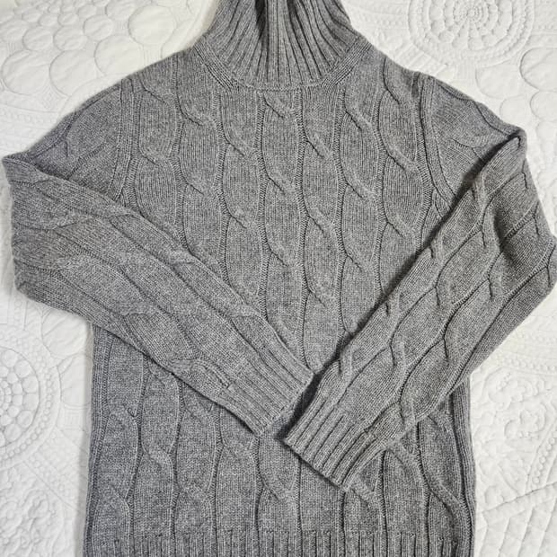 [50 size] 드루모어 헤비 캐시미어 100 터틀넥 drumohr