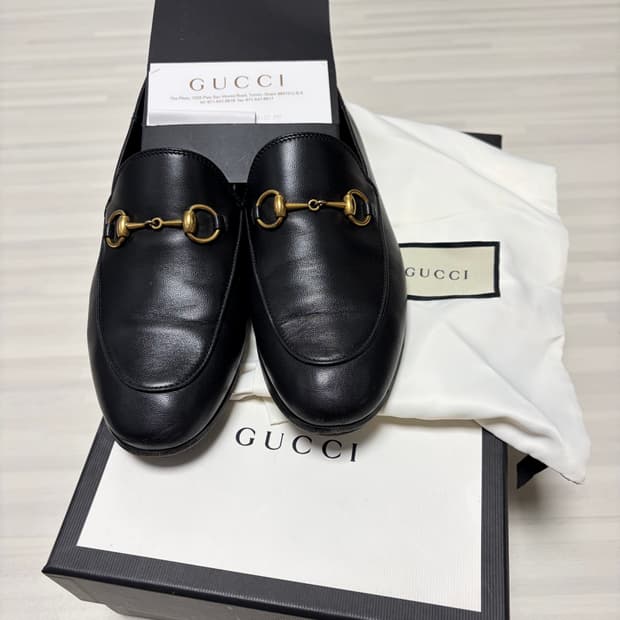 구찌 조르단 블랙 컬러 36 1/2 