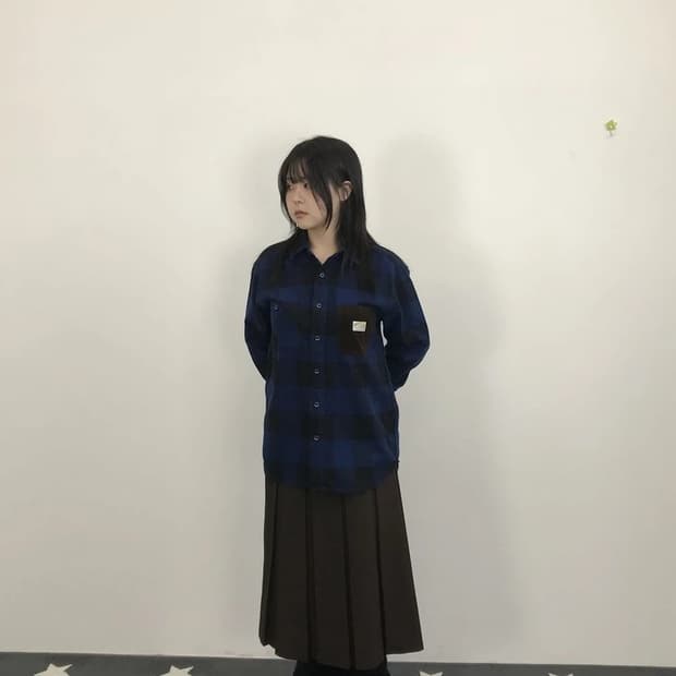 JPN Jun Club Blue Check Shirt