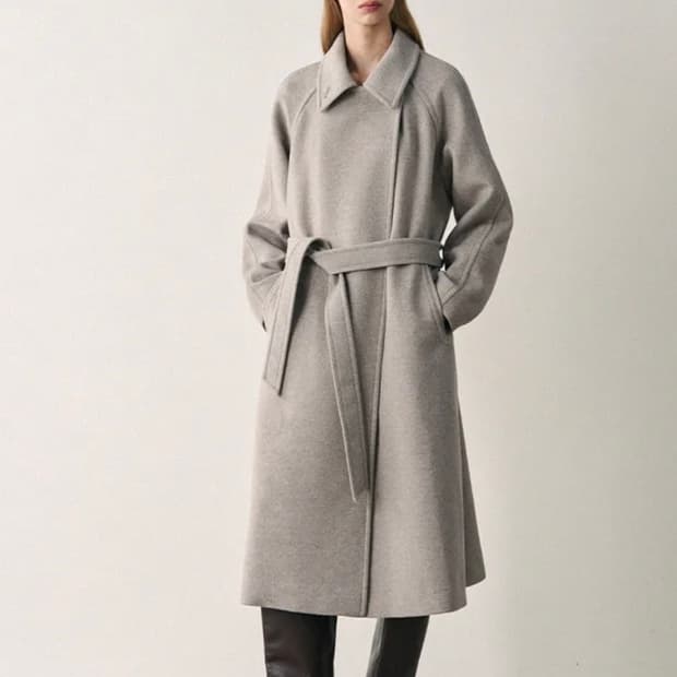 드로우핏 드로우핏코트 롱코트 벨티드코트