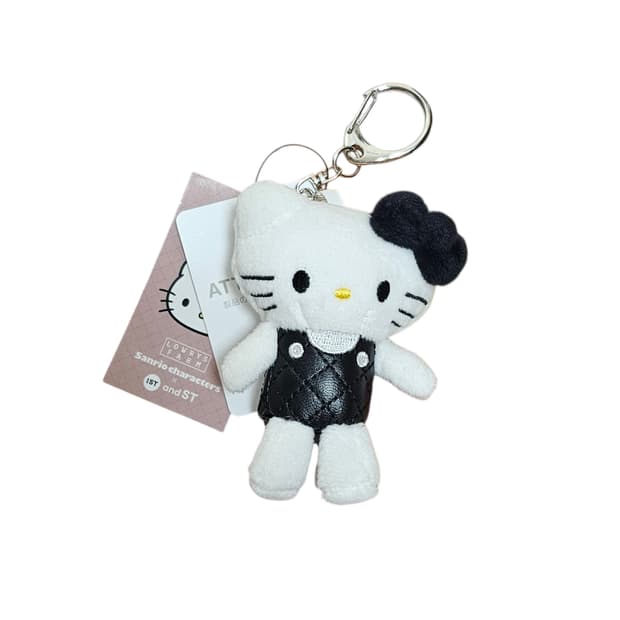 새상품) 로리즈팜 키티 키링 ( 퀼팅 블랙)