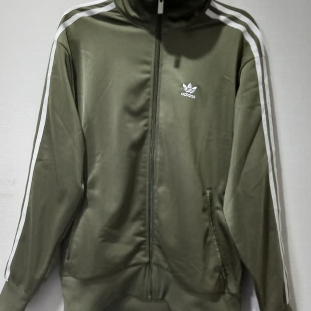 아디다스 파이어버드 카키 트랙탑 저지 져지집업 90/S