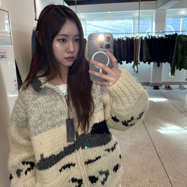 KANATA zip-up cardigan