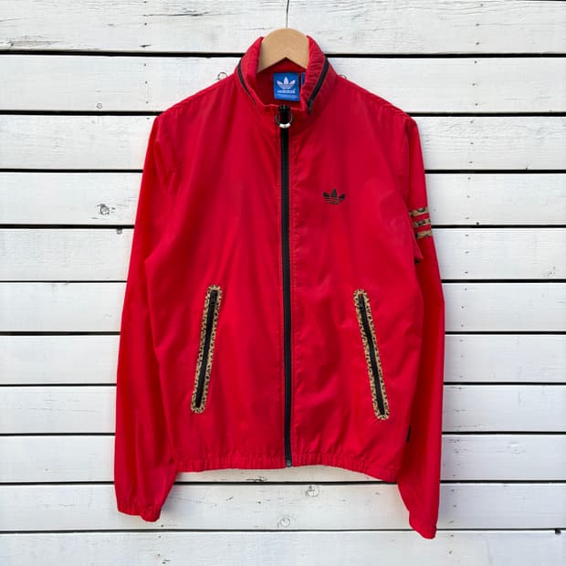 Adidas 아디다스 레오파드 호피 바람막이 자켓