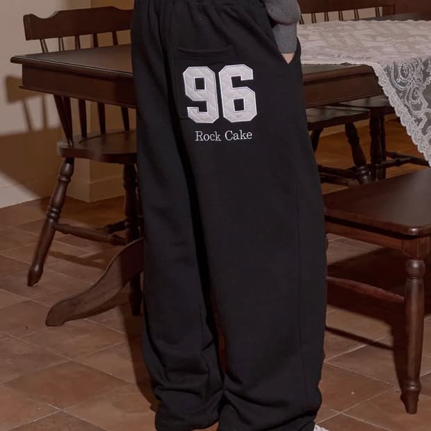 락케이크 96 아플리케 applique 2way 조거 트레이닝 팬츠