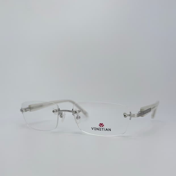 VENETIAN 실버 사각 무테 