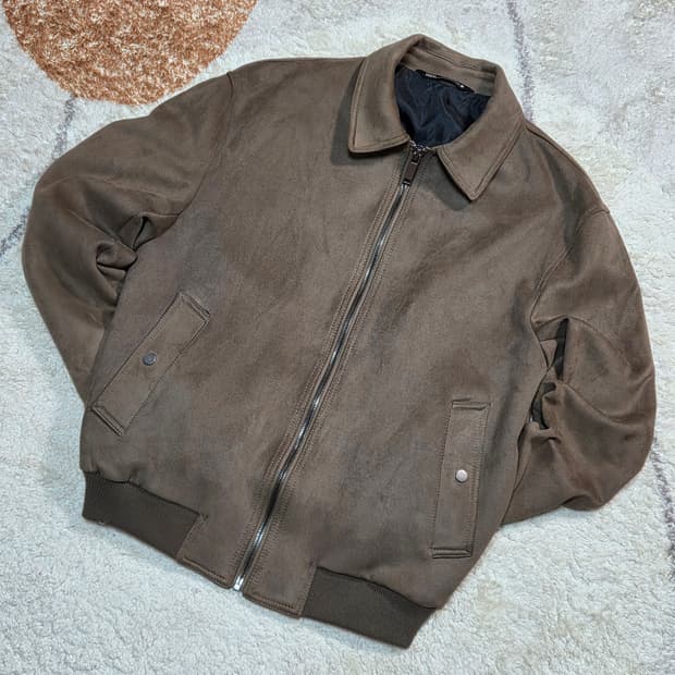 자라(ZARA) 페이크 스웨드 카라 블루종 (L)