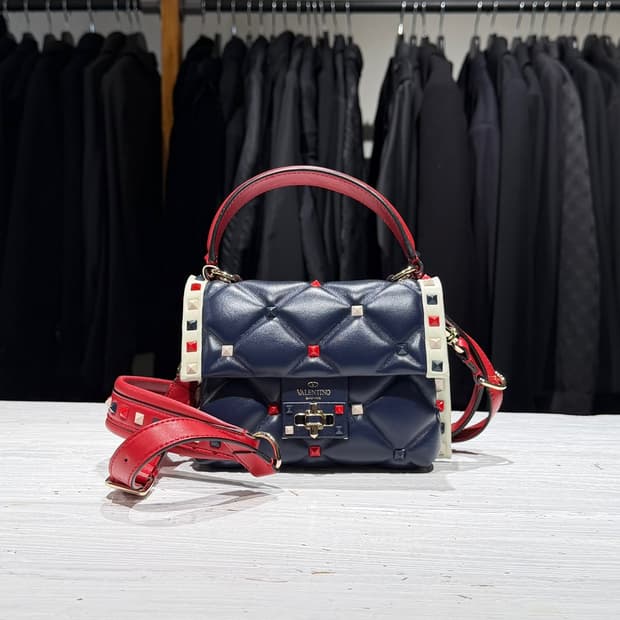 발렌티노 미니 캔디스터드 탑 핸들백