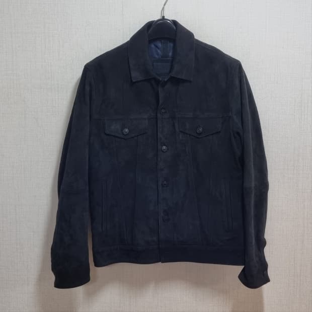 ( M ) 마시모두띠 스웨이드 블랙 자켓